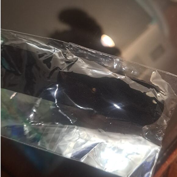 Punk Rocker Black Studded Spike Neck Choker Collar with Small Center Ring Detail - Picture 7 of 7